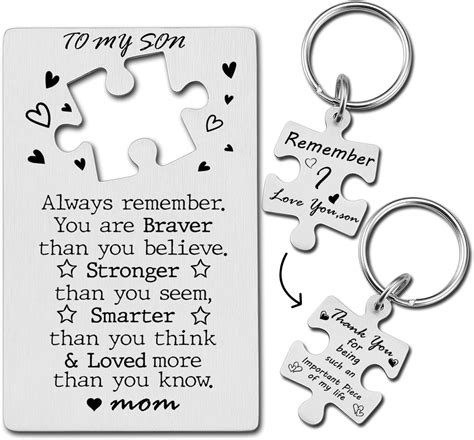 to my son card smarter braver|You are Braver than you Believe, Engraved Metal Wallet Card.